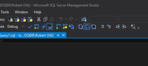 SQL Server Management Studio Dark Theme Dark