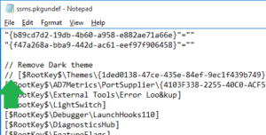 SQL Server Management Studio Dark Theme Edit