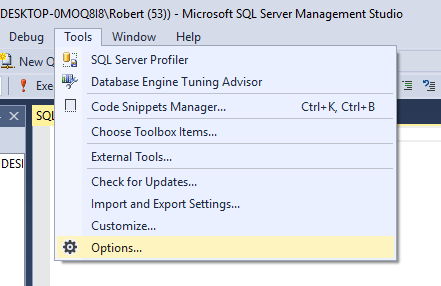 SQL Server Management Studio Dark Theme | SQLServer.info