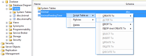 SQL Server Object Explorer-details-window-script